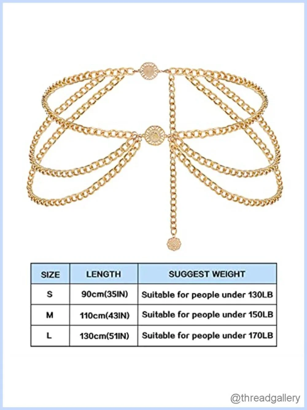 Multilayer Chain Belt Alloy Sunflower Belly Chain Adjustable Waist Women